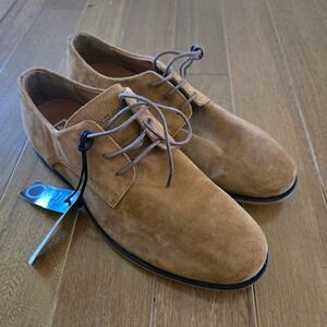 Jack & Jones Suede Cognac Brown Derby Shoes Mens 10 Business Casual New